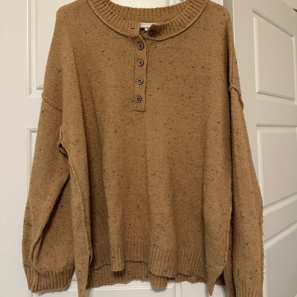 Color freckled sweater